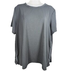 Bombas Bee Better T-Shirt 1X Black Athletic Performance Gym Stretch Tee